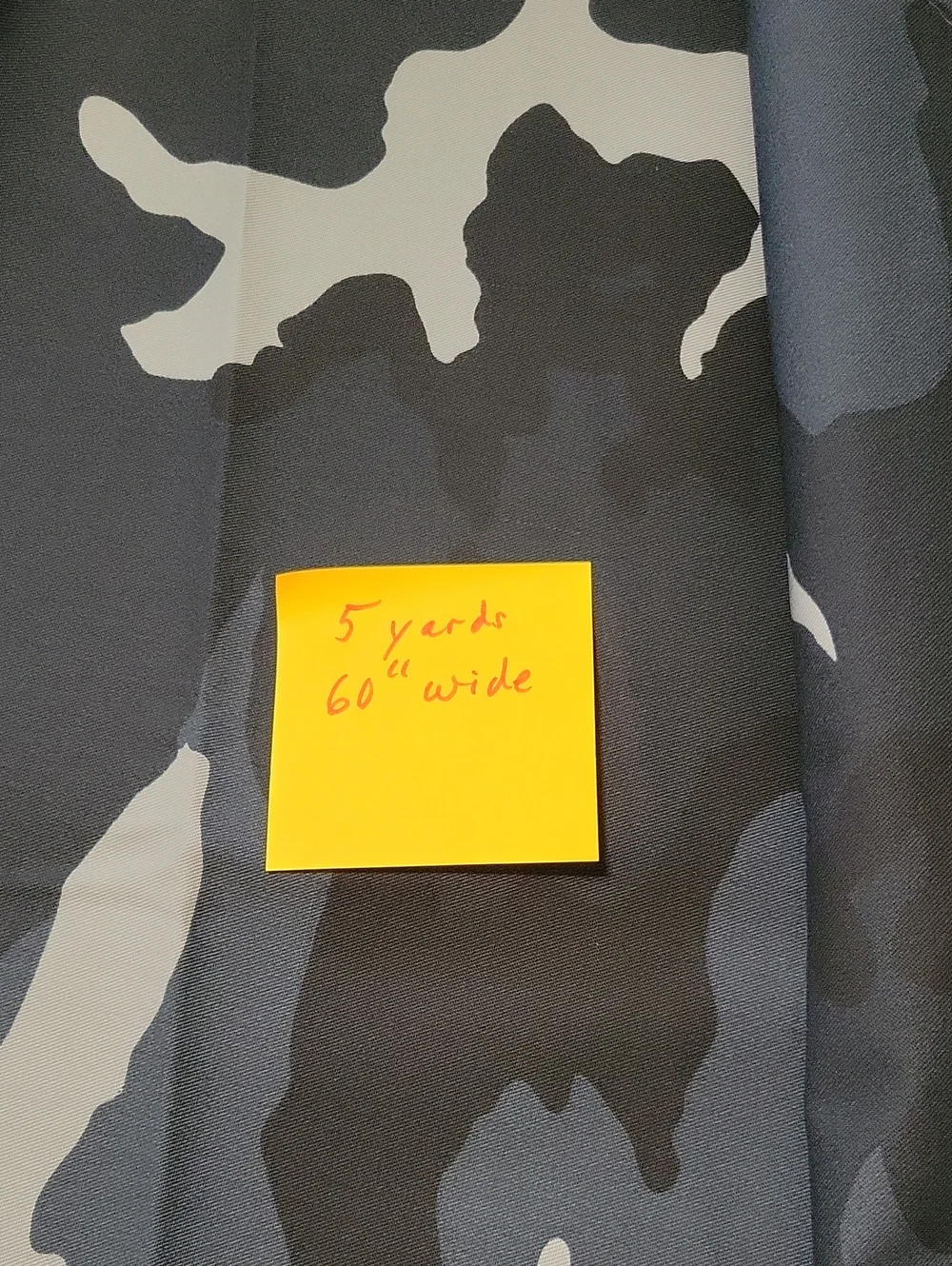Black And Gray Camo Fabric